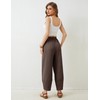Xiaoxuemeng Womens Baggy Wide Leg Pants Casual Elastic Waisted Palazzo