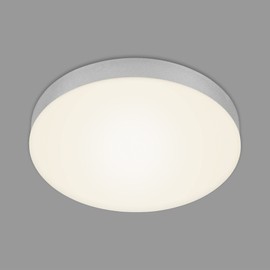 BRILONER - LED Ceiling Light Frameless, Warm White Light Colour, 21 Watt, 2000 Lumens, LED Lamp, Ceiling Light, Living Room Lamp, Bedroom Lamp, Kitchen Lamp, 28.7 x 3.6 cm, Silver