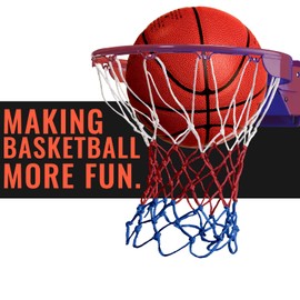 Ultra Sporting Goods Heavy Duty Basketball Net Replacement - All Weather Anti Whip, Fits Standard Indoor or Outdoor Rims - 12 Loops (RWB)