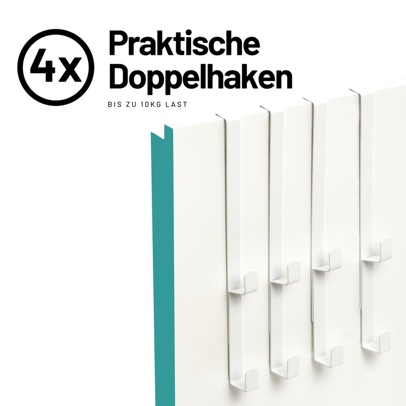 D&D Living Door Hooks for Hanging up to 16 mm,