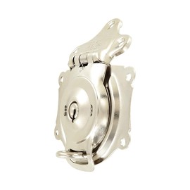Ohio Travel Bag Surface Trunk Lock w/Spring, 3-1/2 Inch, Nickel Finish, Steel, G-3-NP
