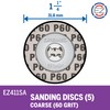 Dremel EZ Lock 60 Grit Sanding Discs for Rotary Tools,