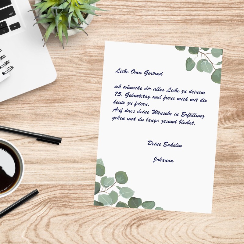 Presentou 50 x Letter Paper Printed on Both Sides 120