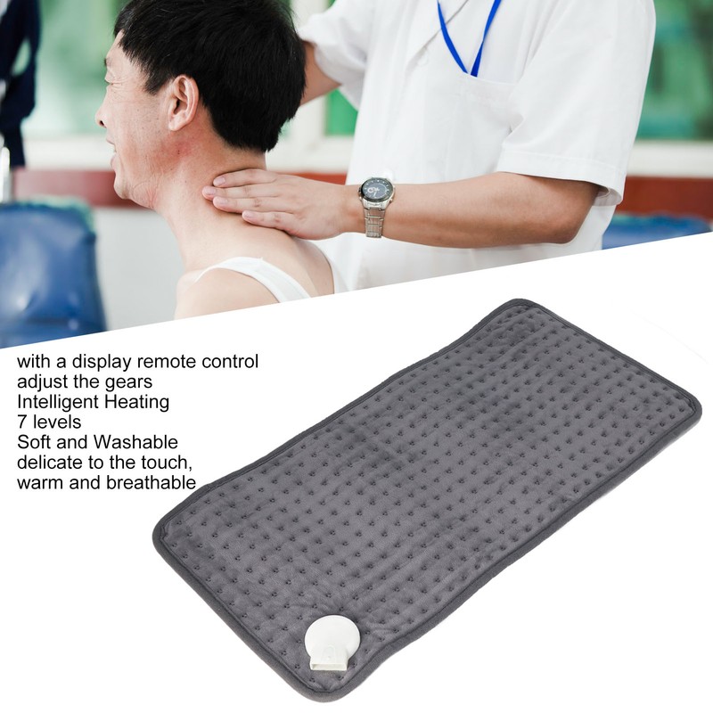 Electric Heating Pad for Back Neck Legs Adjustable Washable Intelligent
