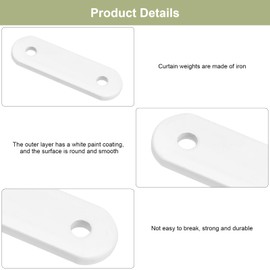 APOMOONS Pack of 16 Pencil Rods, 28 g Pencil Sticks, Curtain Weights, Outdoor Shower Curtain, Weights for Home, Office, Hotel, Curtain, Tablecloth