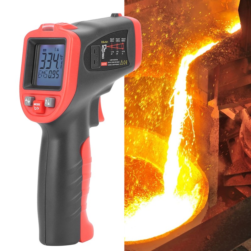HandHeld Portable LCD Digital NonContact Infrared Thermometer Temperature Meter 50℃1050℃