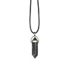 VIE VIE Double Point Pencil Pendant, Black String (Indian Agate)