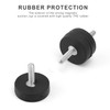 0XBIT Neodymium Magnet Rubberised, Pack of 4 Rubber Magnetic Disc,