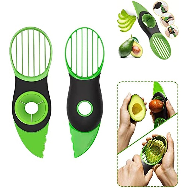 Avocado Cutter, Slicer, Pitter, Stoner, 3 x 1, Multifunctional, ABS