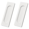MOROBOR Self-Stick Rectangular Sliding Door Pulls, 2pcs Aluminum Alloy Hidden