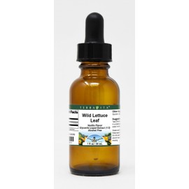 Wild Lettuce Leaf Glycerite Liquid Extract (1:5) - Vanilla Flavored (1 oz, ZIN: 523258) - 2 Pack