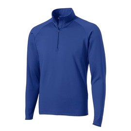 SPORT-TEK Tall Sport-Wick Stretch 1/4-Zip Pullover TST850, True Royal, X-Large Tall