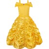 JerrisApparel Princess Dress Off Shoulder Layered Costume for Little Girl