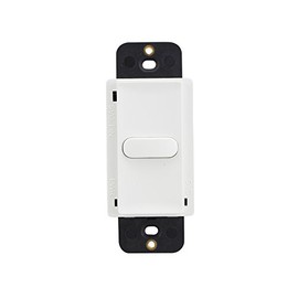 Hubbell LVSM1NPWH Low Voltage Switch Momentary 1 Button Switch, White