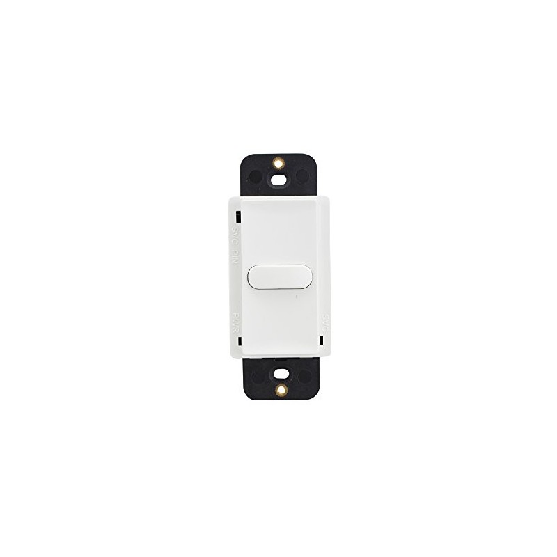 Hubbell LVSM1NPWH Low Voltage Switch Momentary 1 Button Switch, White