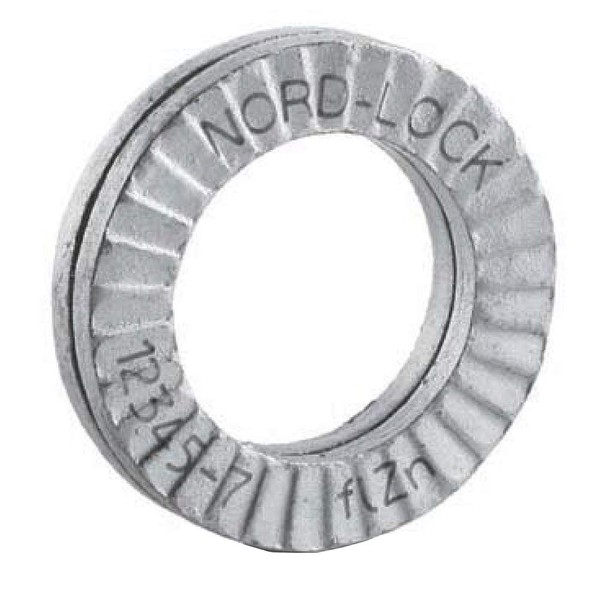 Onokatsu, Nord-Lock Washer, Steel, For NL8 M8, Pack of 10