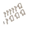 380 Pcs Car Lock Reed Stainless Steel Car Locking Plate