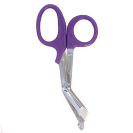 MediTac Autoclavable Paramedic Utility Bandage Shears 7.25" - Purple