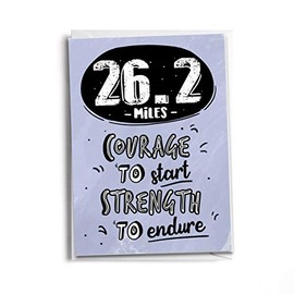 Congratulations on Finishing a Marathon Greeting Card | 26.2 Miles | Running Inspired