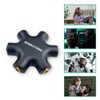 bairutong 5-Jack Multi Headphone Audio Splitter,Headphone Jack Splitter,Audio Splitter with