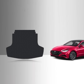 TOUGHPRO Cargo/Trunk Mats Accessories for Hyundai Sonata All Weather Heavy Duty (Made in USA) Black Rubber 2020 2021 2022 2023 2024 2025