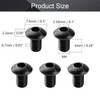 MroMax 50Pcs M4 x 6mm Button Head Socket Cap Bolts