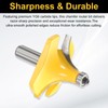 sourcing map Roundover Router Bit 1/2 Inch Shank Radius in