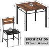 IRONCK Dining Table Set for 2, Small Kitchen Table with