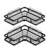 ZVZM Shower Shelf No Drilling Black Corner Shelf, Shower Shelf,