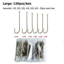 100pcs Long Shank Fishing Hooks High Carbon Steel Fly Tying Jig Hooks Super Sharp Barbed Hook Tips Tan Color 13 Sizes for Choice