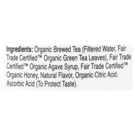 Eat The Change Just Ice Tea Organic Honey Green Tea, Kosher, 16 Fluid Ounces (Pack Of 12)