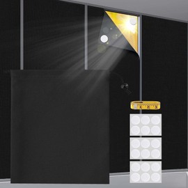 Jesir Cortinas Opacas 300x145 Cm, Cortinas 100% Opacas, Lámina Opaca Portátil para Dormitorios, Se Puede Cortar a Cualquier Tamaño, Cortinas Opacas para Habitaciones Infantiles (145cmX300cm)