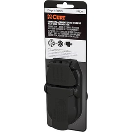 CURT 57020 OEM Replacement Dual-Output Vehicle-Side 7-Pin, 4-Pin Connectors, Factory Tow Package and USCAR Socket Required, Packaged