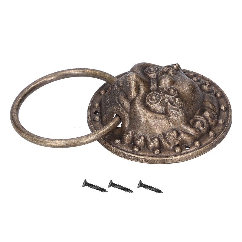 Antique Door Knockers Lion Head Brass Door Pull Retro Door