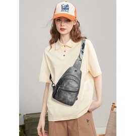 Shrrie Sling Bag for Women,Leather Sling Bag for Women Waist Bag,Fanny Pack Crossbody Bags for Women for Travel and Daily Use