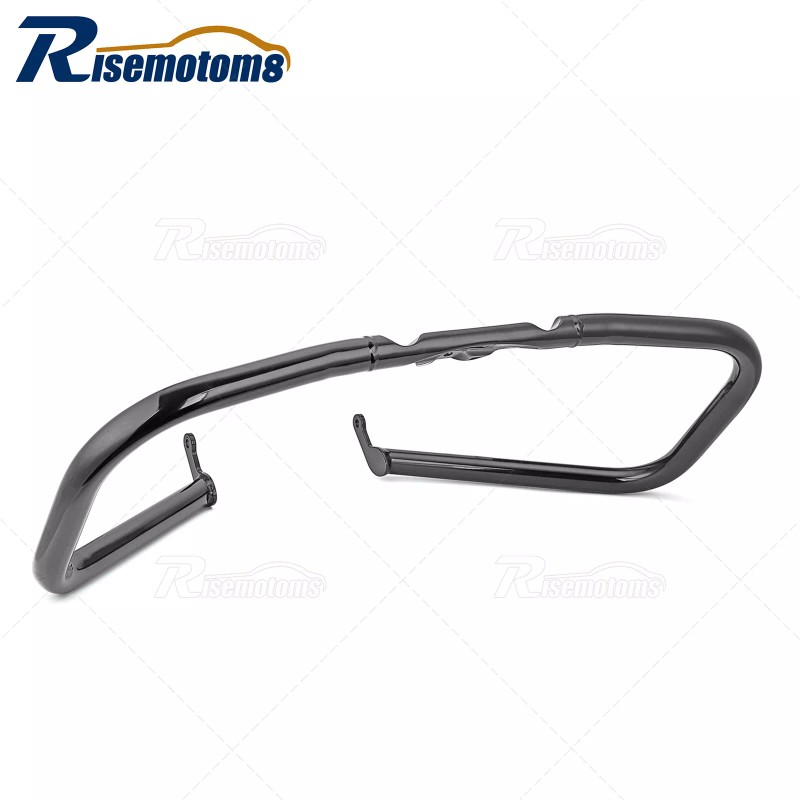 RI Gloss Black Engine Guard Highway Crash Bar For Harley