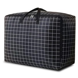 105L Large Storage Bag,Thicken Oxford Moving Bag Underbed Storage King Size with Zip Waterproof Moisture Proof for Clothes,Bedding,Pillows,Blankets