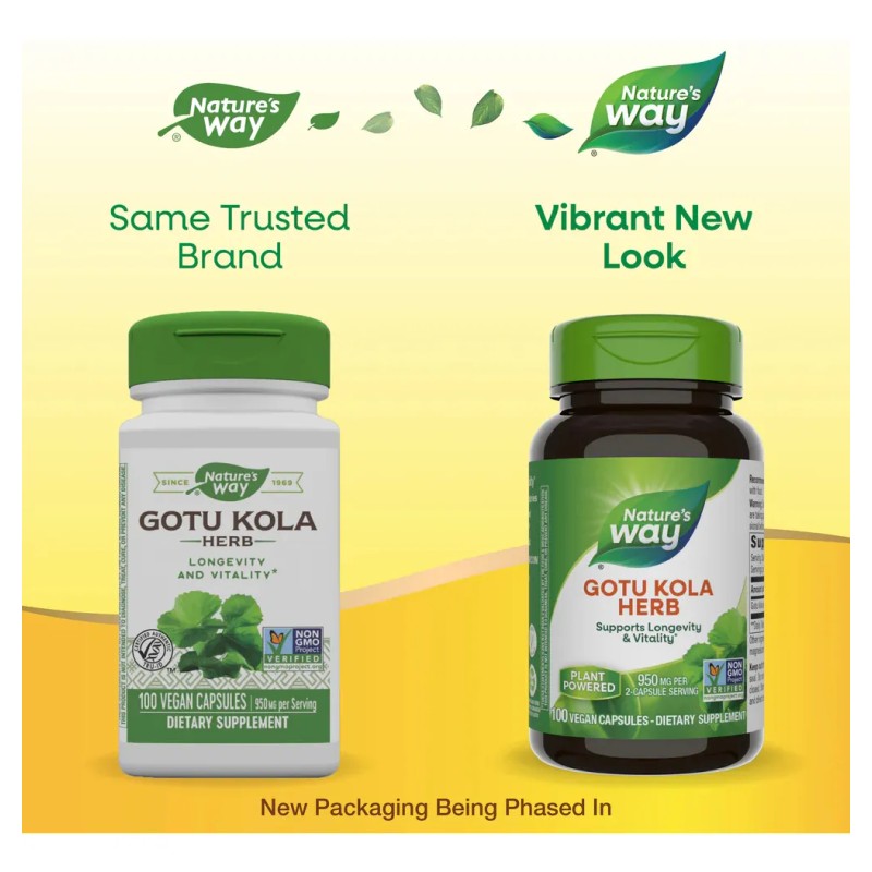 Natures Way Gotu Kola Herb Hierba Gotu Kola 100caps Sabor