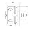 NCK-G3.75 3.75" 4 Jaw Key Self-Centering Chuck, Thread 1"X8TPI, with