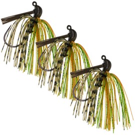 Reaction Tackle Lead Flipping Jig- 3/8 oz- Perch (3 Pack)