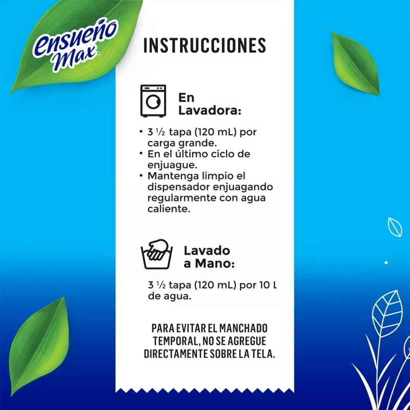 Ensueño Suavizante Ensueño Frescura Primaveral 850 Ml Pack X8