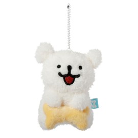 [Maltese] Maltese Stuffed Animal Mascot Ball Chain/Keychain Korean Puppy, white, brown