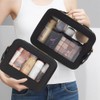 FFpaw Clear Makeup Bag Set for Women, Transparent Travel Cosmetic