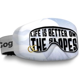GogglesCover Premium: Protective ski and snowboard goggles cover, lifeis better on the slopes design