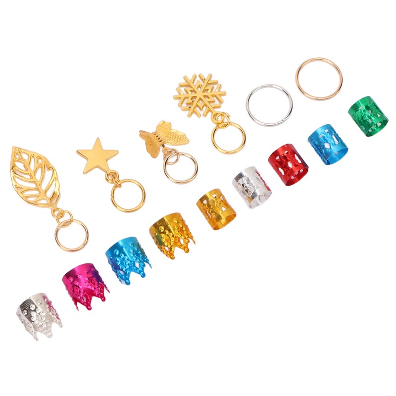 Dreadlocks Jewelry Hair Braiding Beads Alloy Dreadlocks Cuff Ring Hair