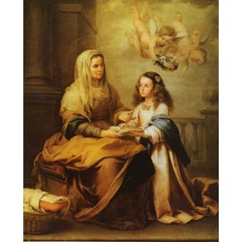 Catholic print picture - St. Ann - 8" x 10" ready to be framed