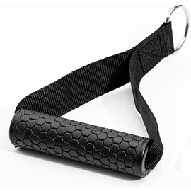 ANCLLO Exercise Resistance Bands Handle -Cable Machine Attachments Resistance Bands Handles Grips Fitness Strap Stirrup Handle Cable Attachment Silicon Grip with Solid ABS Cores