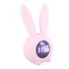Multifunctional Cartoon Rabbit LED Screen Timing Alarm Temperature Table Clock