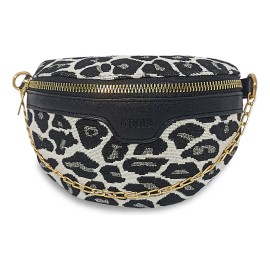 Shendy Vendy Bolso Riñonera Casual Para Mujer Ligera Multifuncional Color Leopardo Diseño de la tela Liso