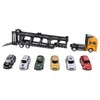 Carrier Truck Toy Model Alloy Detachable Six Car Kids Transport